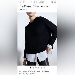 BROCHU WALKER “The Parson Crew Looker” sweater